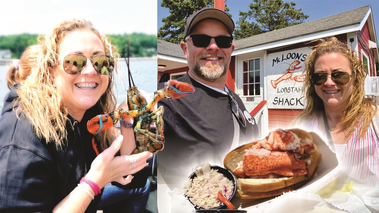 Лобстеры и обед! Круиз по гавани Кэмден с лобстерами. Ресторан McLOON'S Lobster Shack.