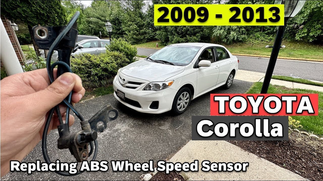 DIY 2009 2010 2011 2012 2013 Toyota Corolla Replacing ABS Wheel Speed Sensor