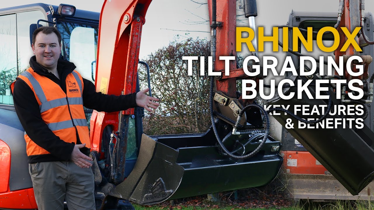RHINOX TILT GRADING BUCKET - Profile & Finish!