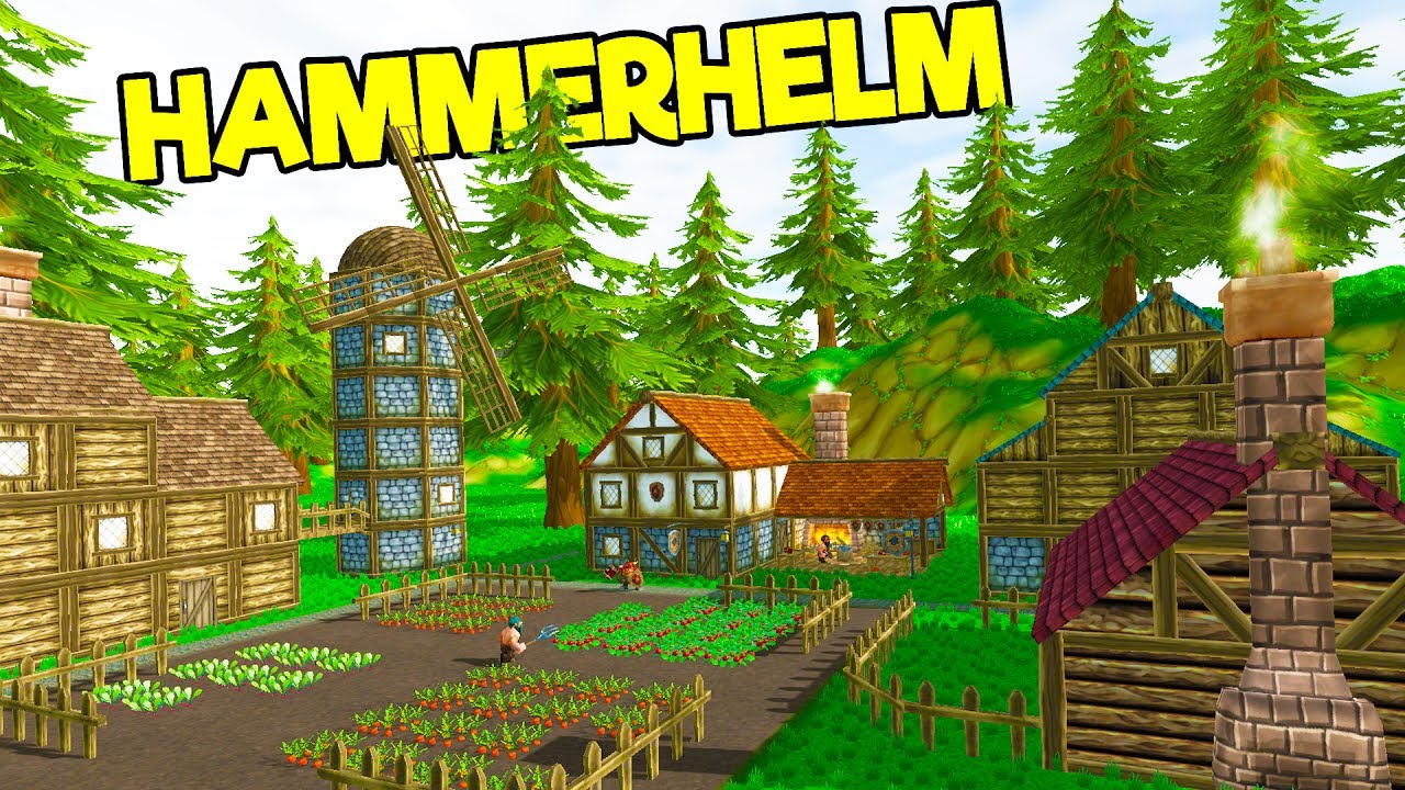 BEYOND THE LITTLE BLACKSMITH SHOP! An Entire Village is Ours to Build! - Hammerhelm Alpha Gameplay