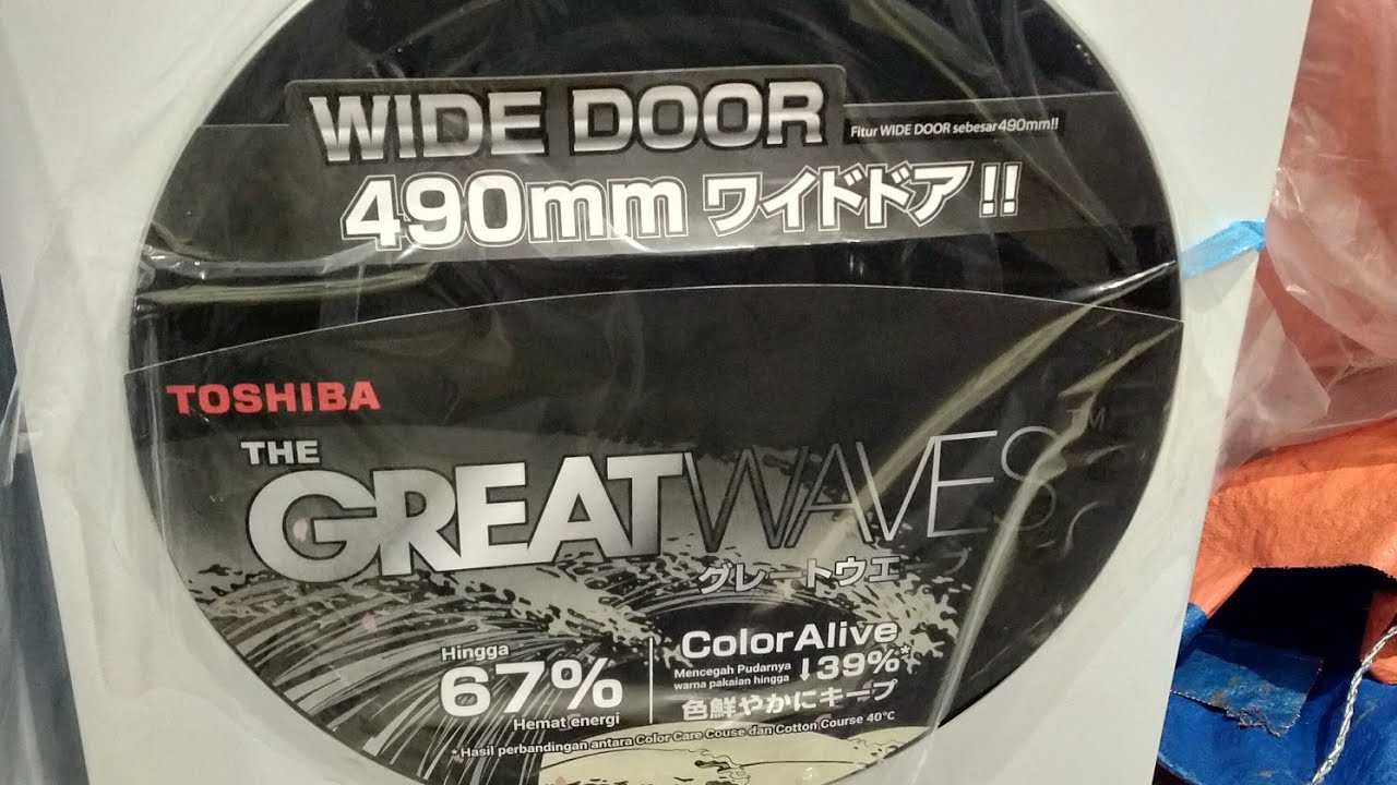 Cara Pemasangan Front Loading Toshiba type TWBH95S2N.