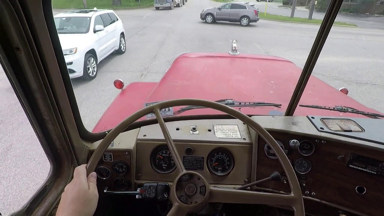 Driving a 1980 Mack R Model Dump Truck