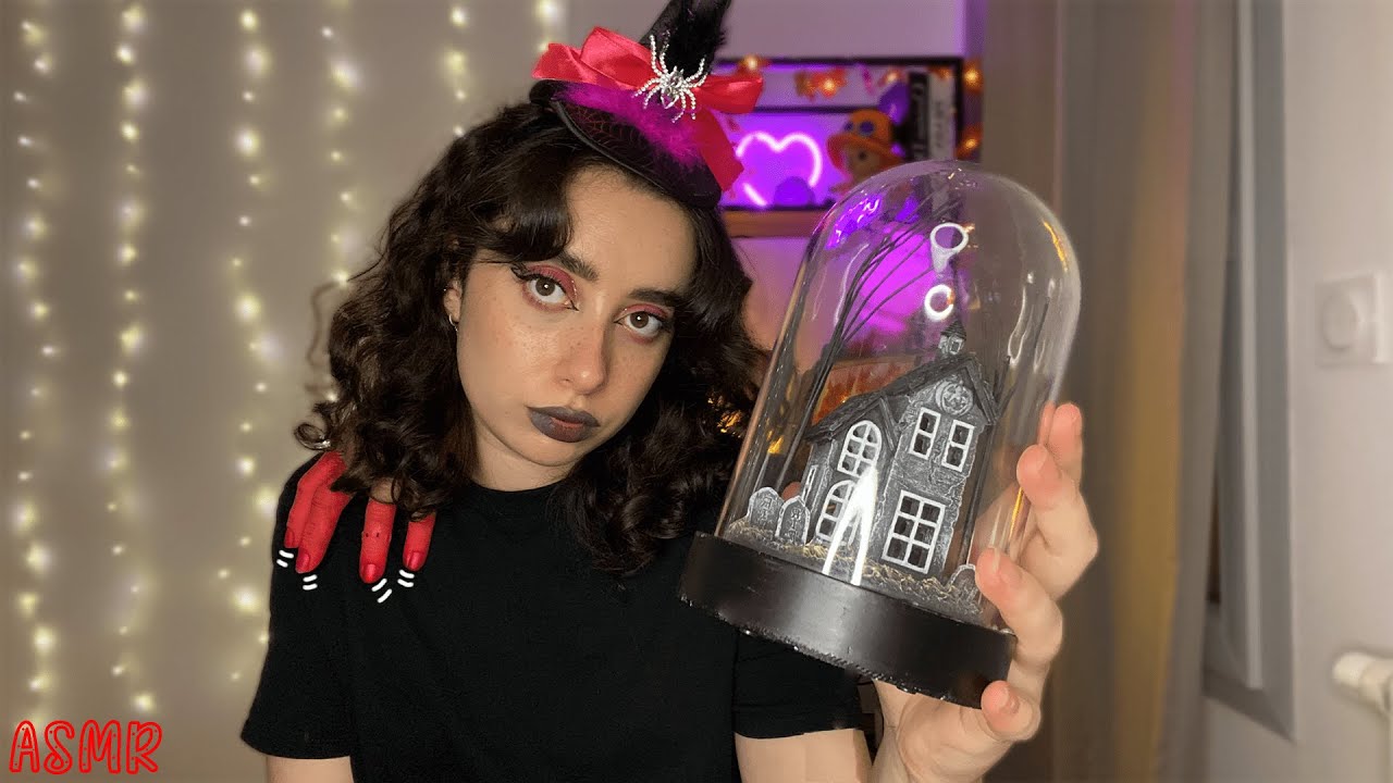 🌙 ASMR FRANÇAIS : HAUL, MES ACHATS SPÉCIAL HALLOWEEN 👻☠ (nouveau décor) #asmr #asmrfr #relax