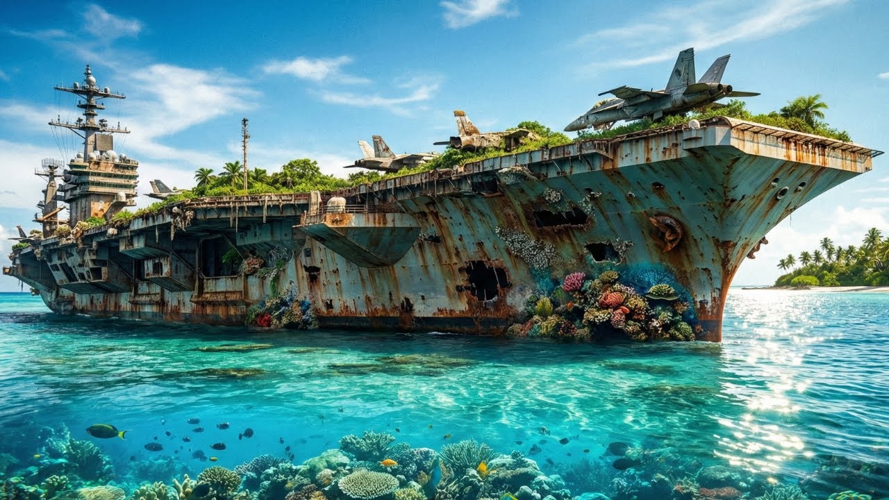 Full Reconstruction of the USS Enterprise Aircraft Carrier Lost for Over 50 Years Beneath the Sea