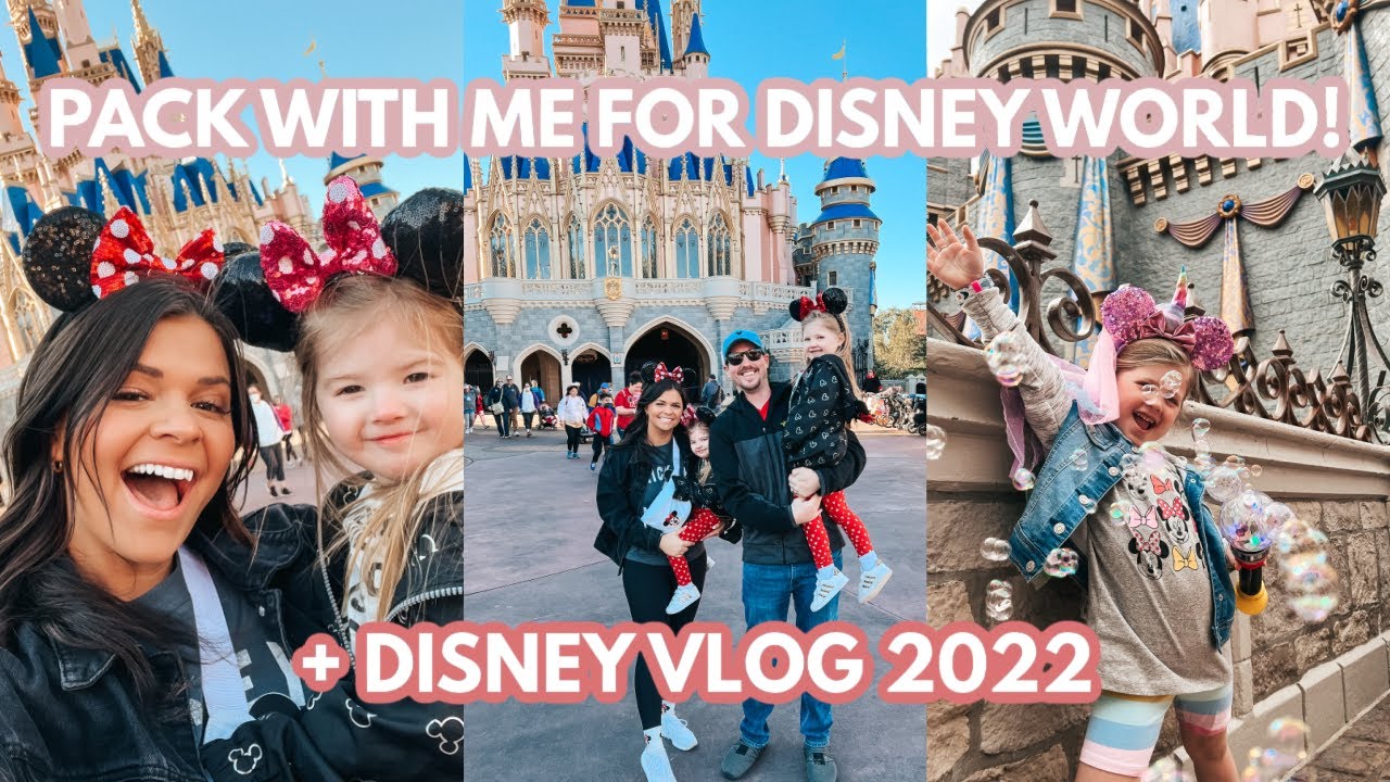 PACK + PREP WITH ME FOR 7 DAYS AT DISNEY WORLD! FOLLOW ALONG OUR TRIP TO DISNEY VLOG 2022