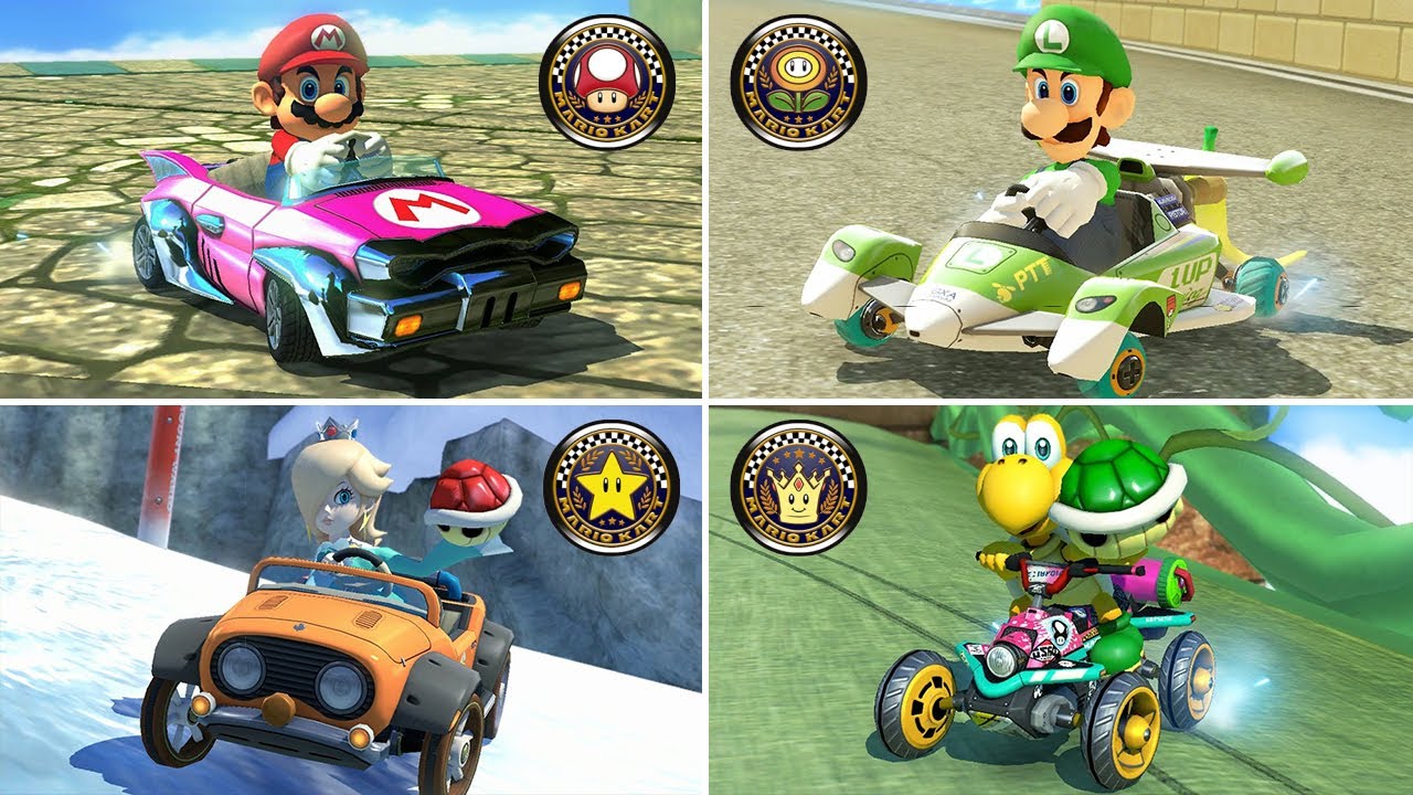 Mario Kart 8 Deluxe - All Nitro Courses 150cc (Full Race Gameplay)