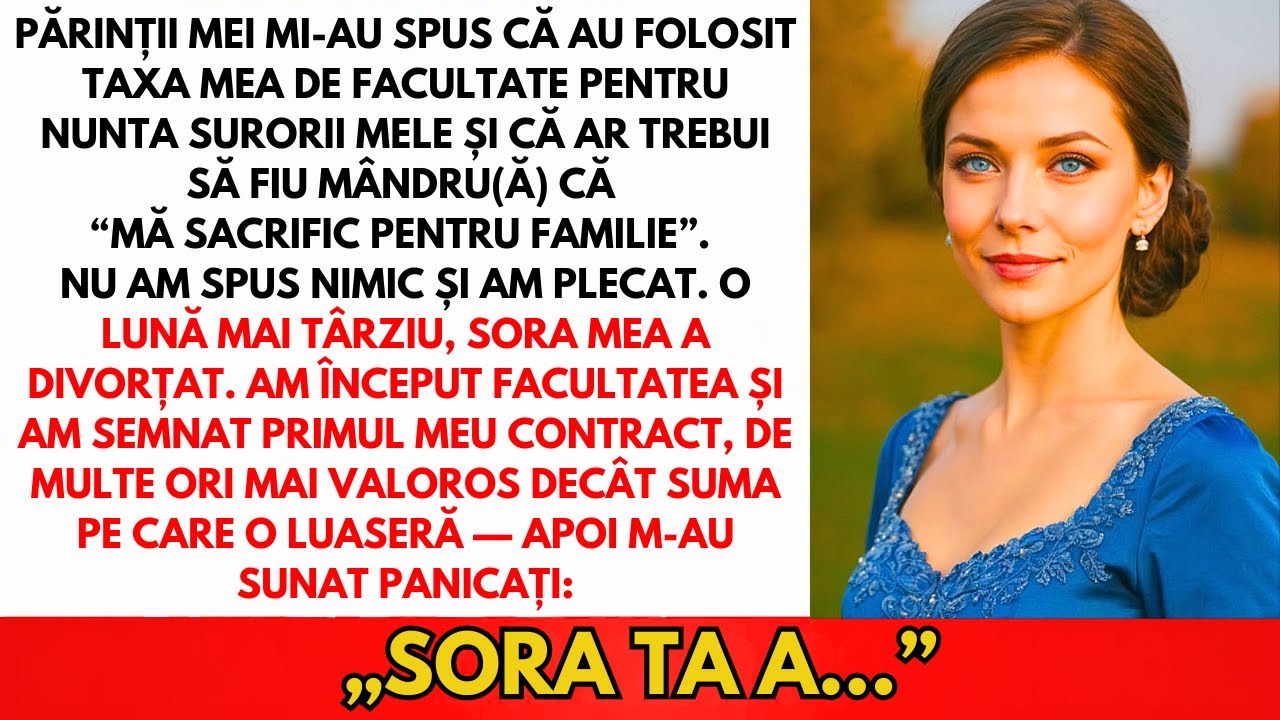 Părinții Au Luat Banii Mei De Facultate Pentru Nunta Surorii — Când Au Început Cursurile...
