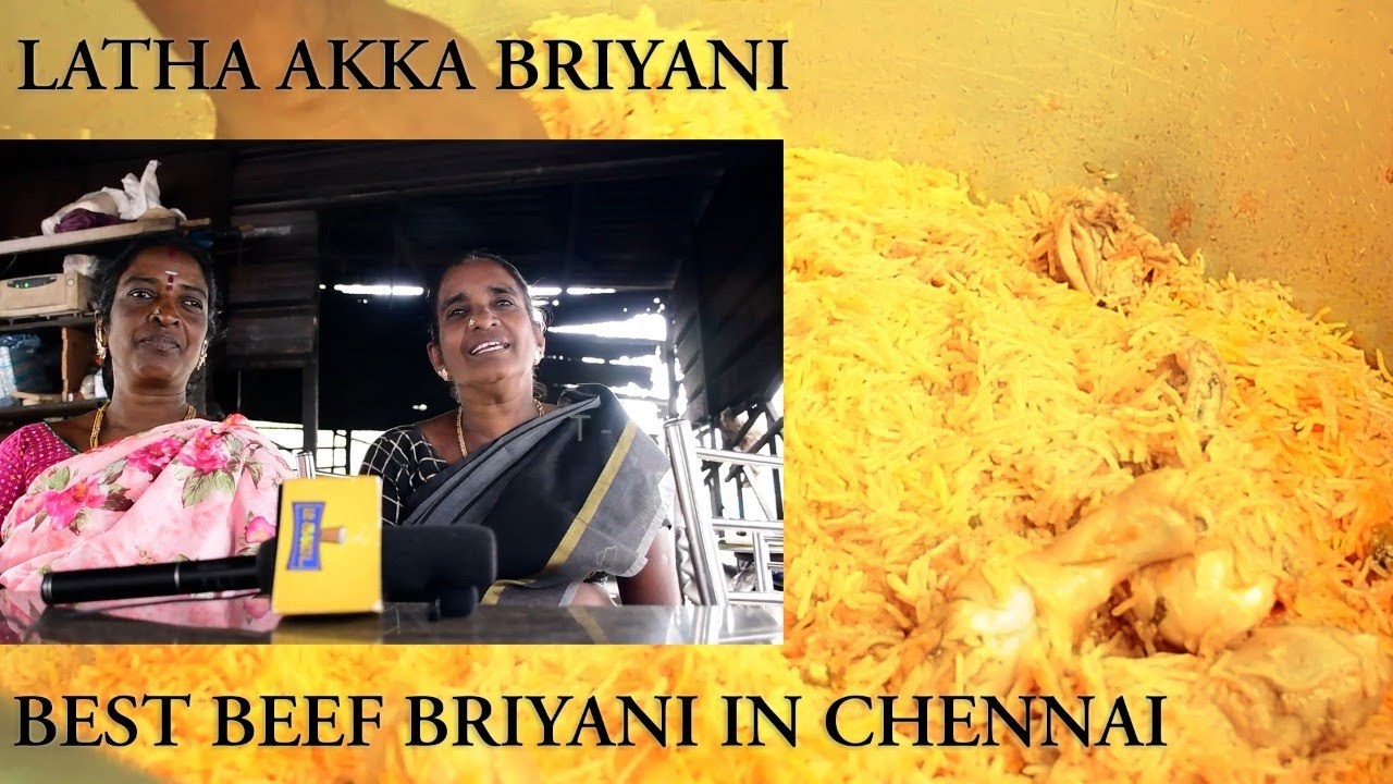 Chennaiயில் No: 1 Biriyani Latha அக்கா Beef பிரியாணி கடை👌