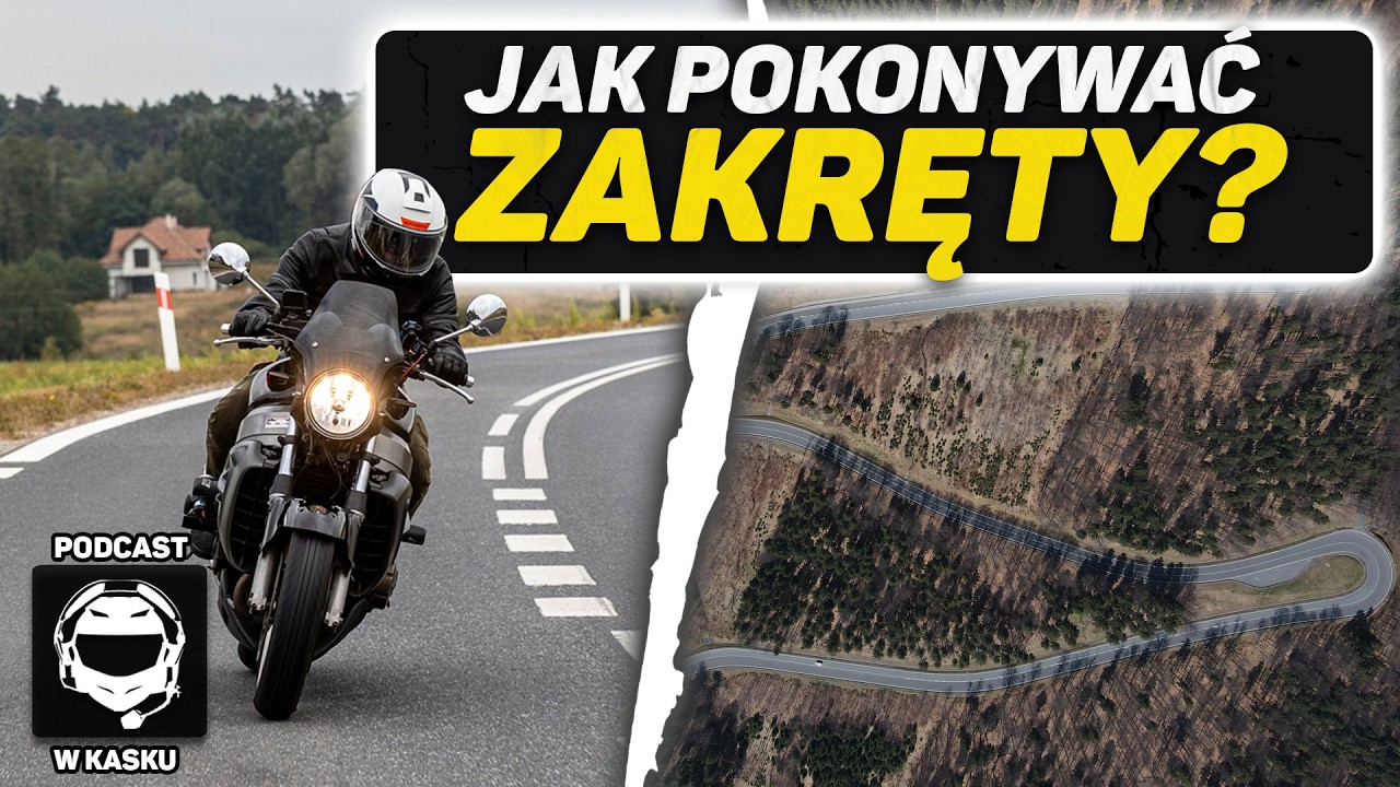NAJWAŻNIEJSZE techniki jazdy! Przeciwskręt, hamowanie, wzrok! Podcast w kasku #19