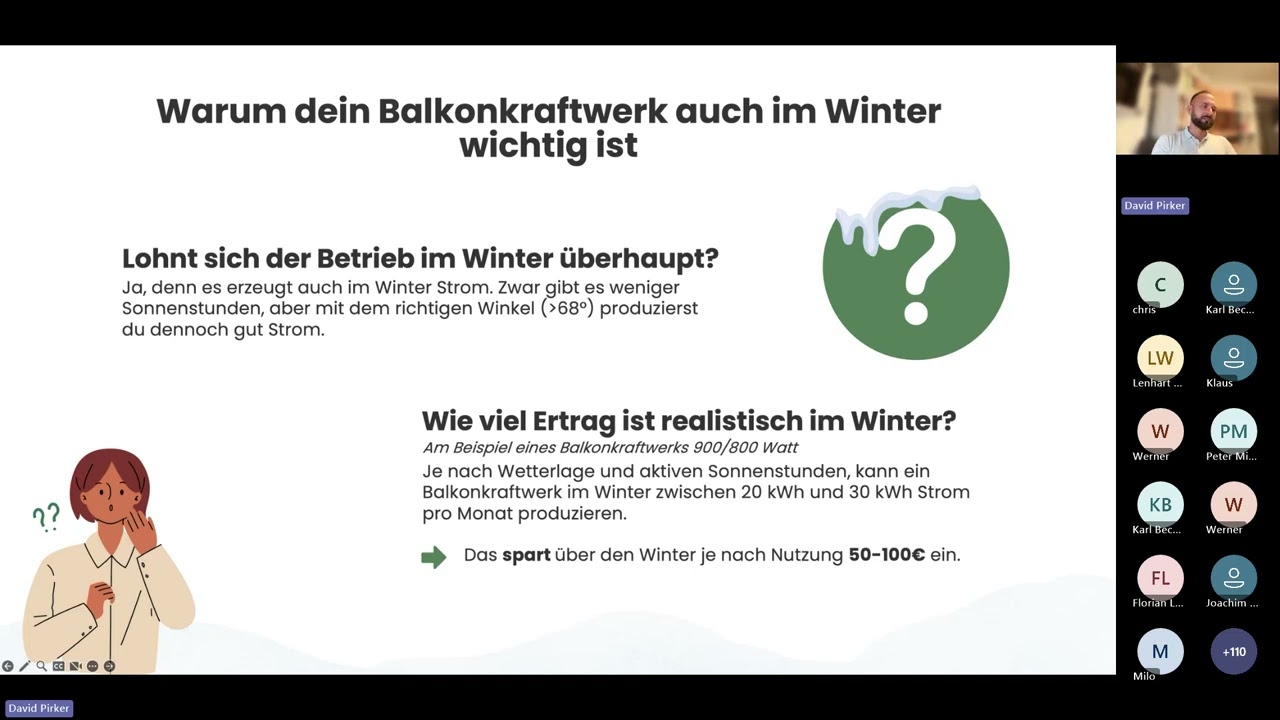 Mache dein Balkonkraftwerk winterfit