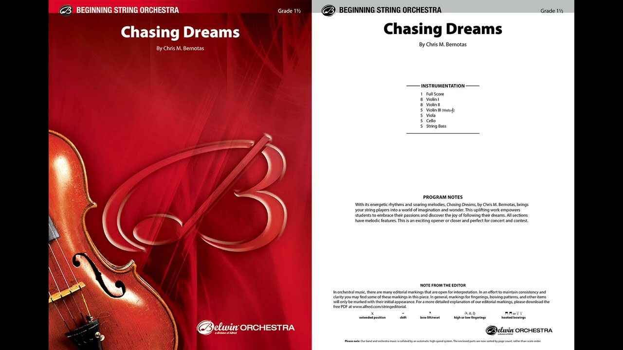 Chasing Dreams, by Chris M. Bernotas – Score & Sound