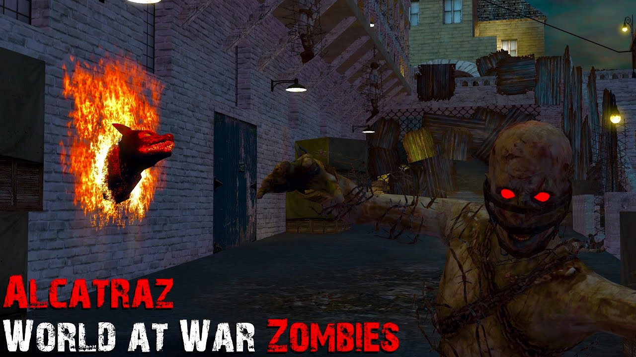 World at War Custom Zombies: Alcatraz! INSANE Mob of The Dead Remake!