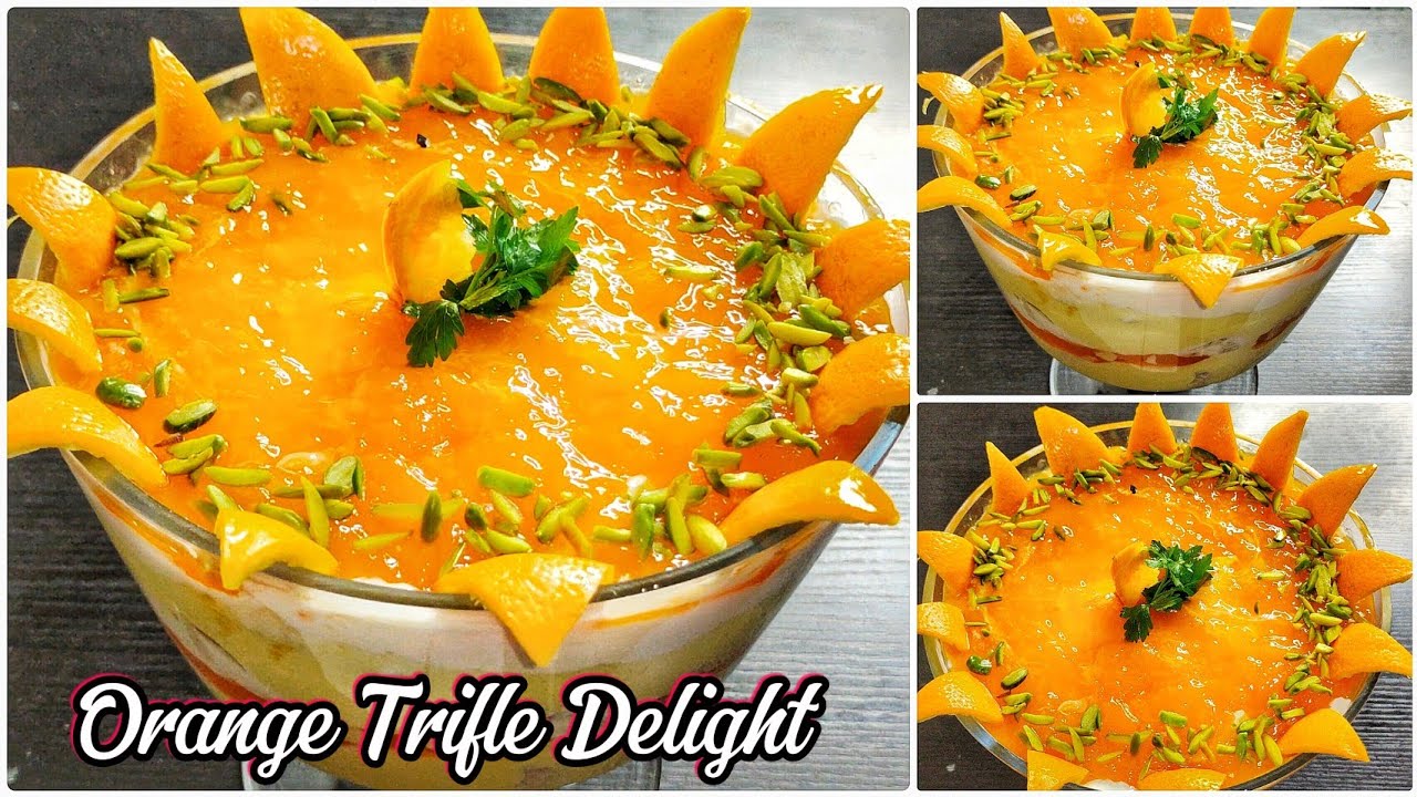 Orange Trifle Delight | Eid Special Dessert 2026 | Quick & Easy Homemade Orange Custard Trifle |