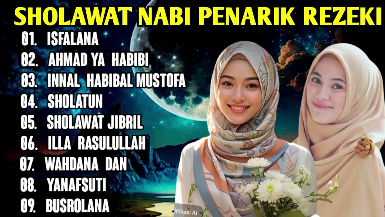 KUMPULAN SHOLAWAT PENARIK REZEKI, SHOLAWAT PENYEJUK HATI PEMBAWA KEBERKAHAN.ISFALANA,SHOLAWAT JIBRIL