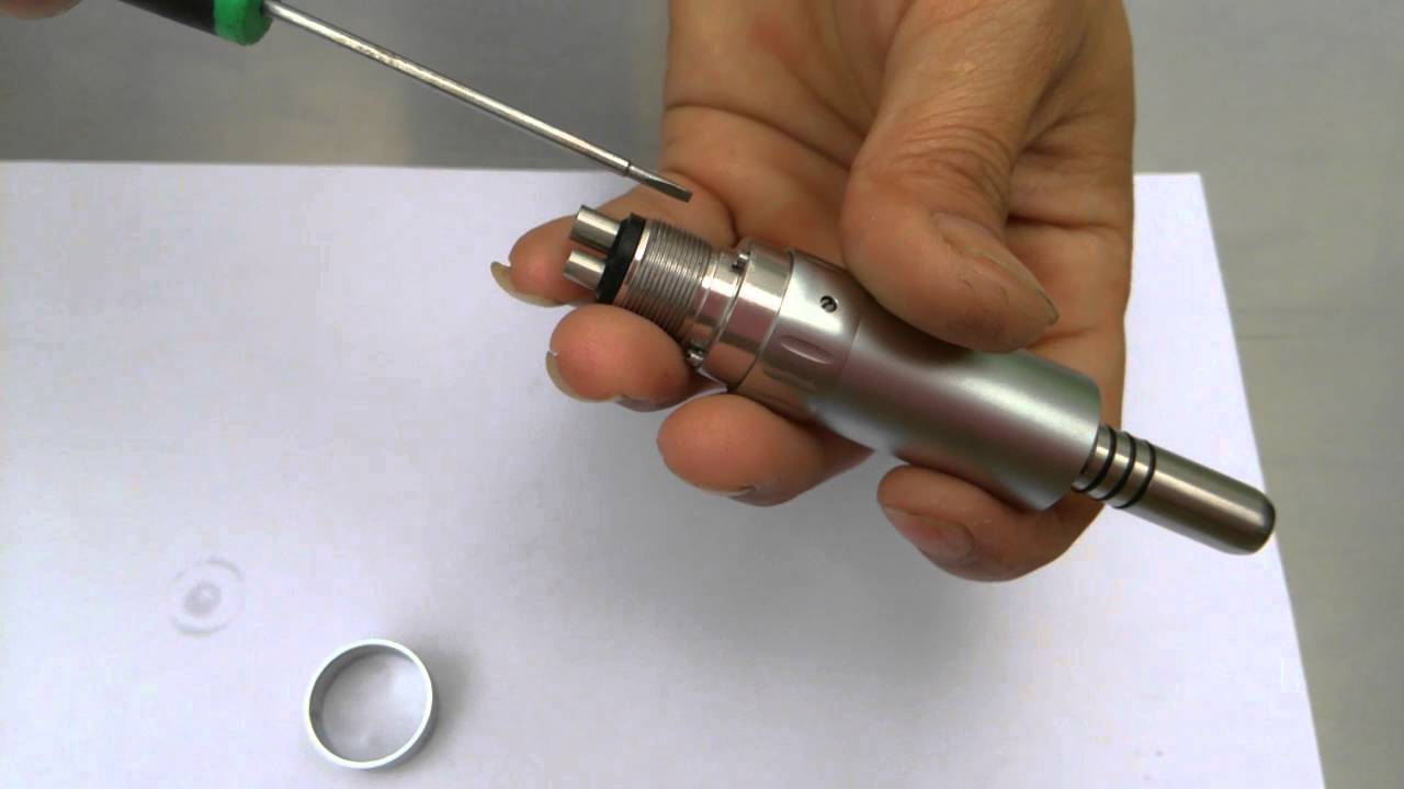 How to disassemble inner channel air motor low speed dental handpiece