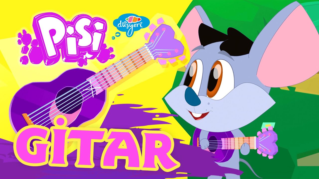 Pepee 'nin Arkadaşı Pisi Öğreniyor- Gitar - Düşyeri
