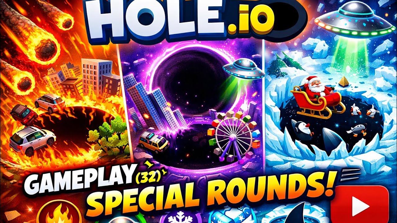 HOLE.IO 🕳️ GAMEPLAY ( 32 )| SPECIAL ROUNDS |