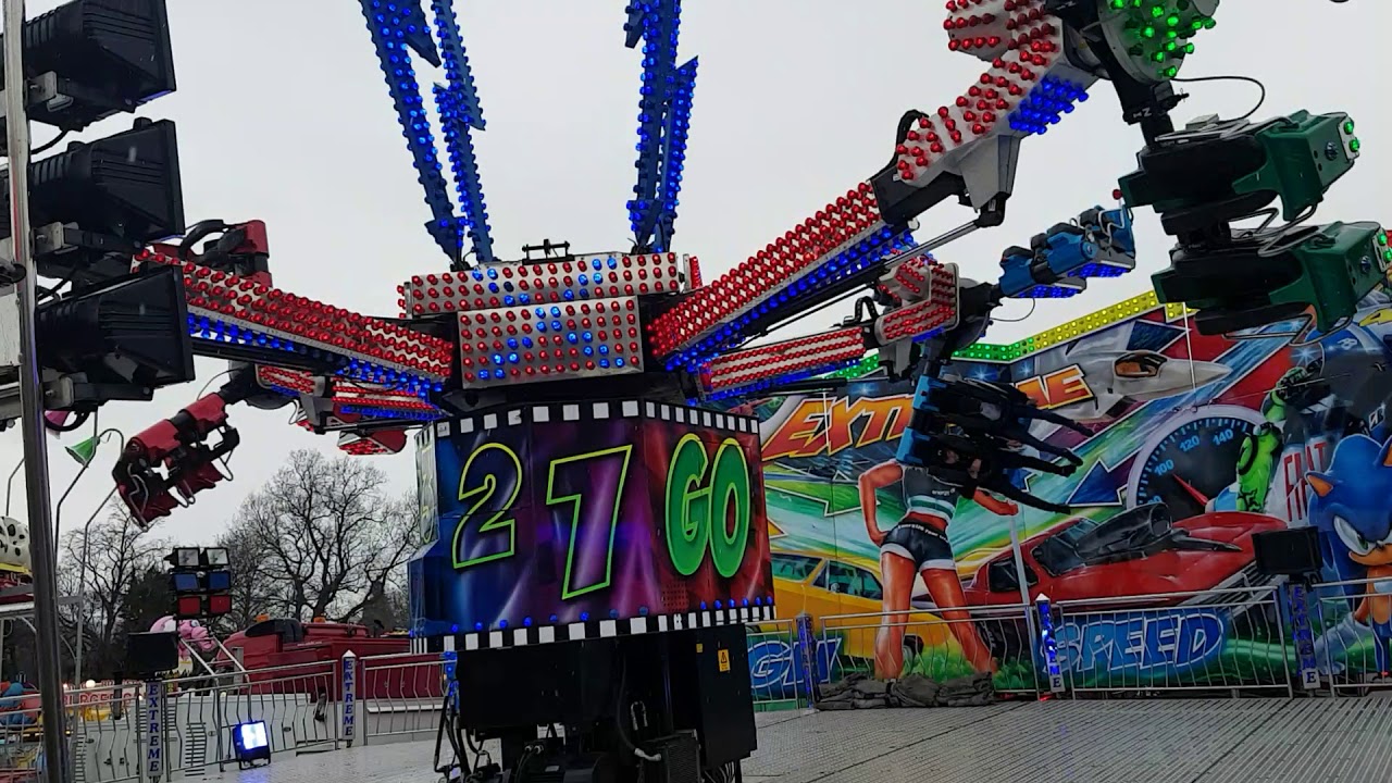 Extreme fair ride Abbey park Easter fun fair 2018