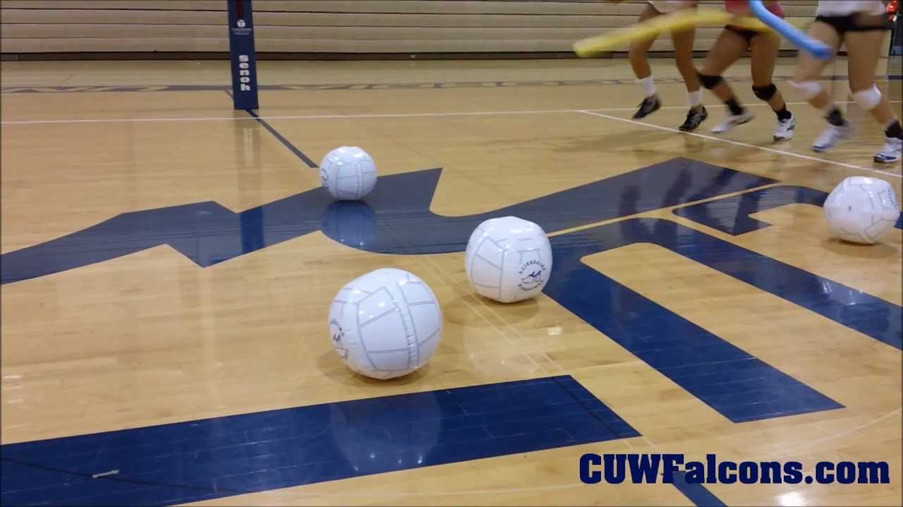 CUW Volleyball Noodle Hockey Team Bonding Activity