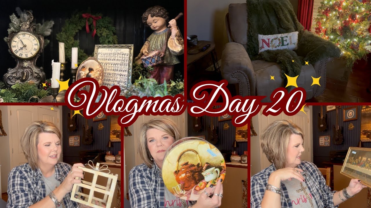 VLOGMAS DAY 20| Thrifting Treasures & Styling Finds | Thrift haul! #vlogmas2024  #thrifthaul