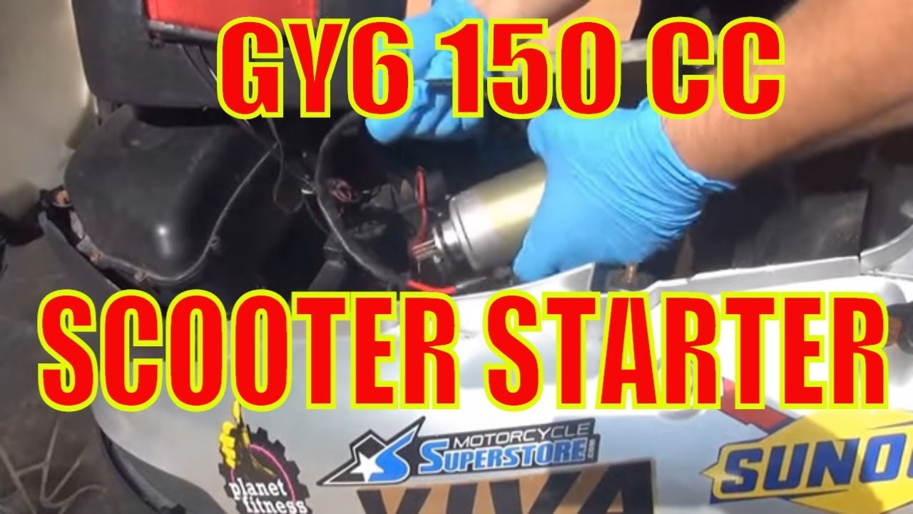 How to change a starter to a 150 cc gy6 Chinese scooter