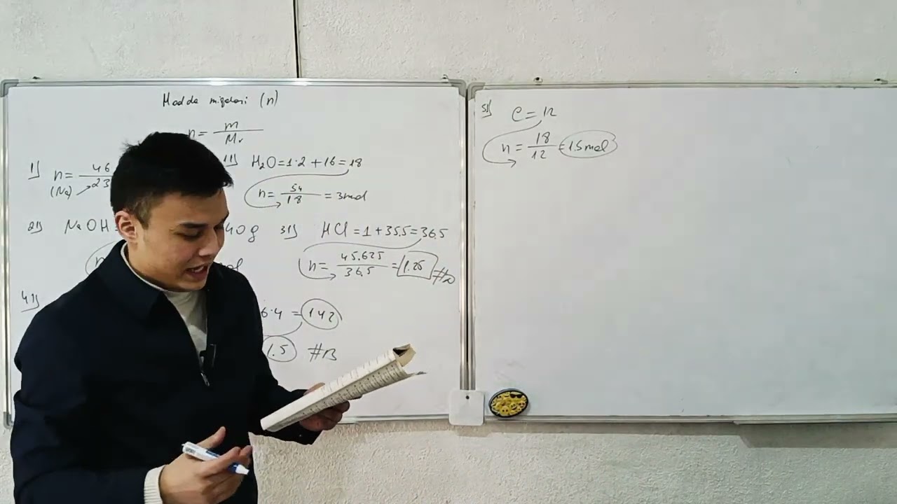 70 kunda 70 foiz 1 qism 5 mavzu Modda miqdori