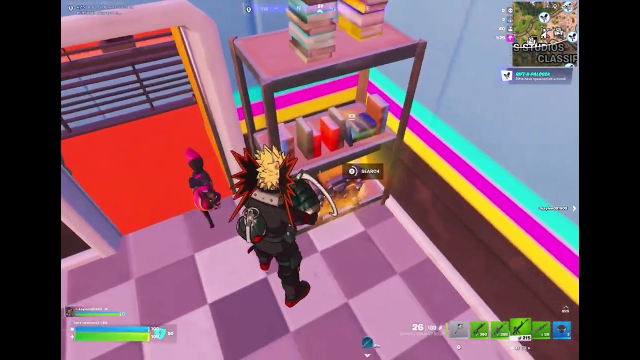Playing fortnight with my sister 