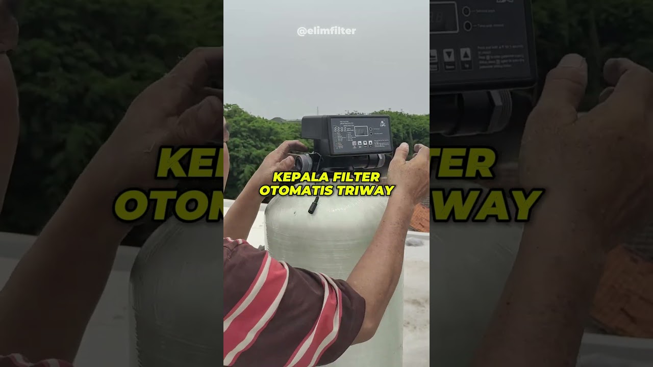 Project pemasangan tabung filter air dengan kepala otomatis triway #filterair