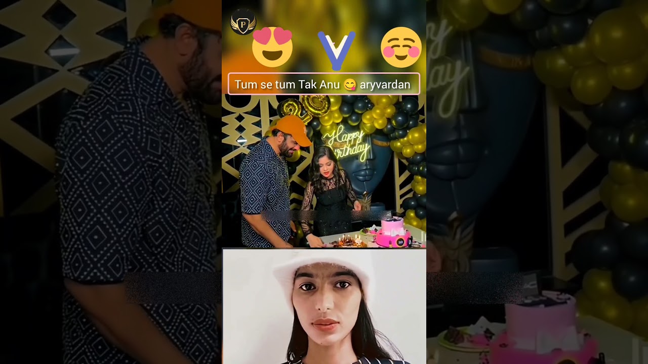 Aryvardan party calibret in Anu birthday 😋 #anu #niharikachoksey #tumsetumtak #love