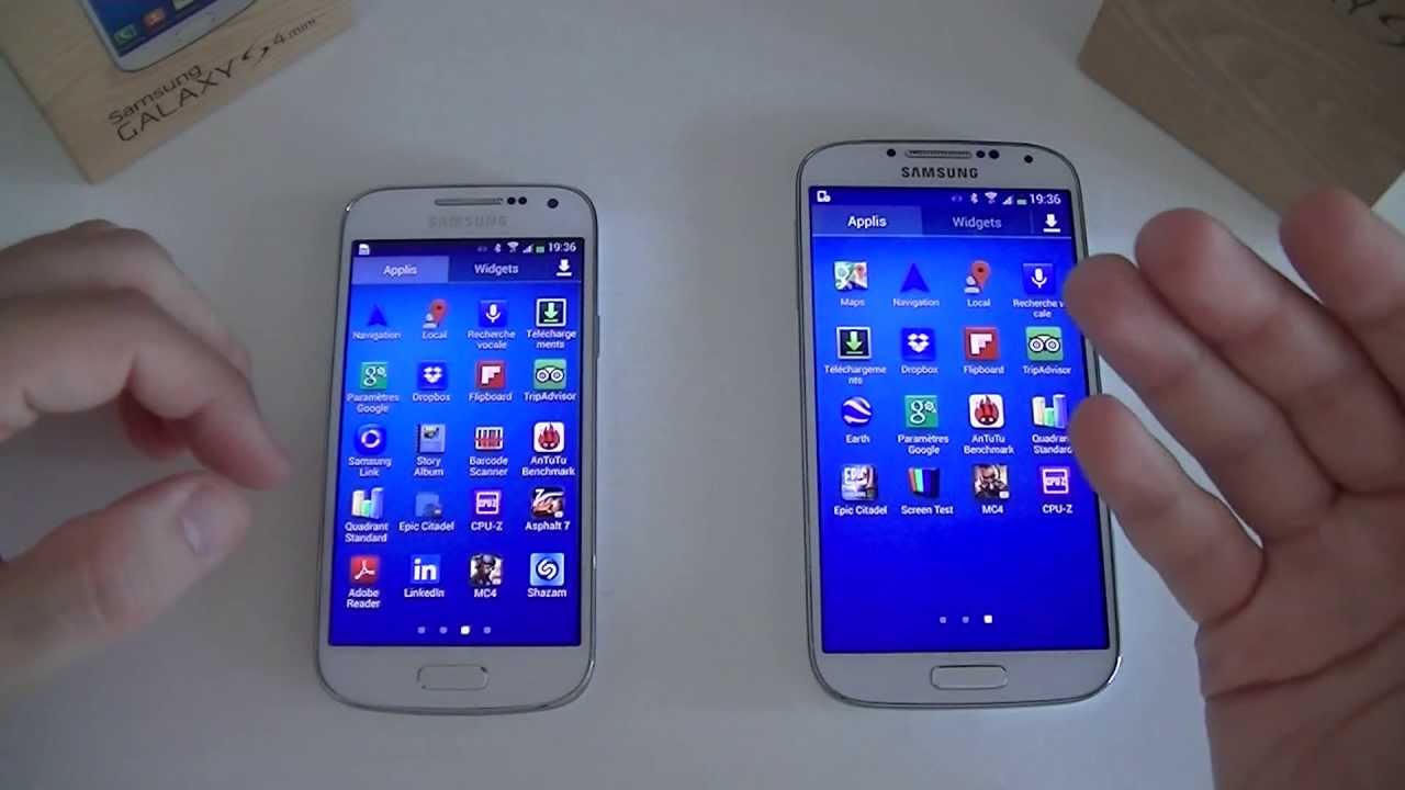 Samsung Galaxy S4 mini vs Samsung Galaxy S4 | par TopForPhone