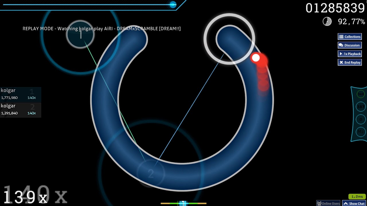 [Osu!] AiRI - DREAMxSCRAMBLE [DREAM!!] 9,09* 74m PASS (kolgar)