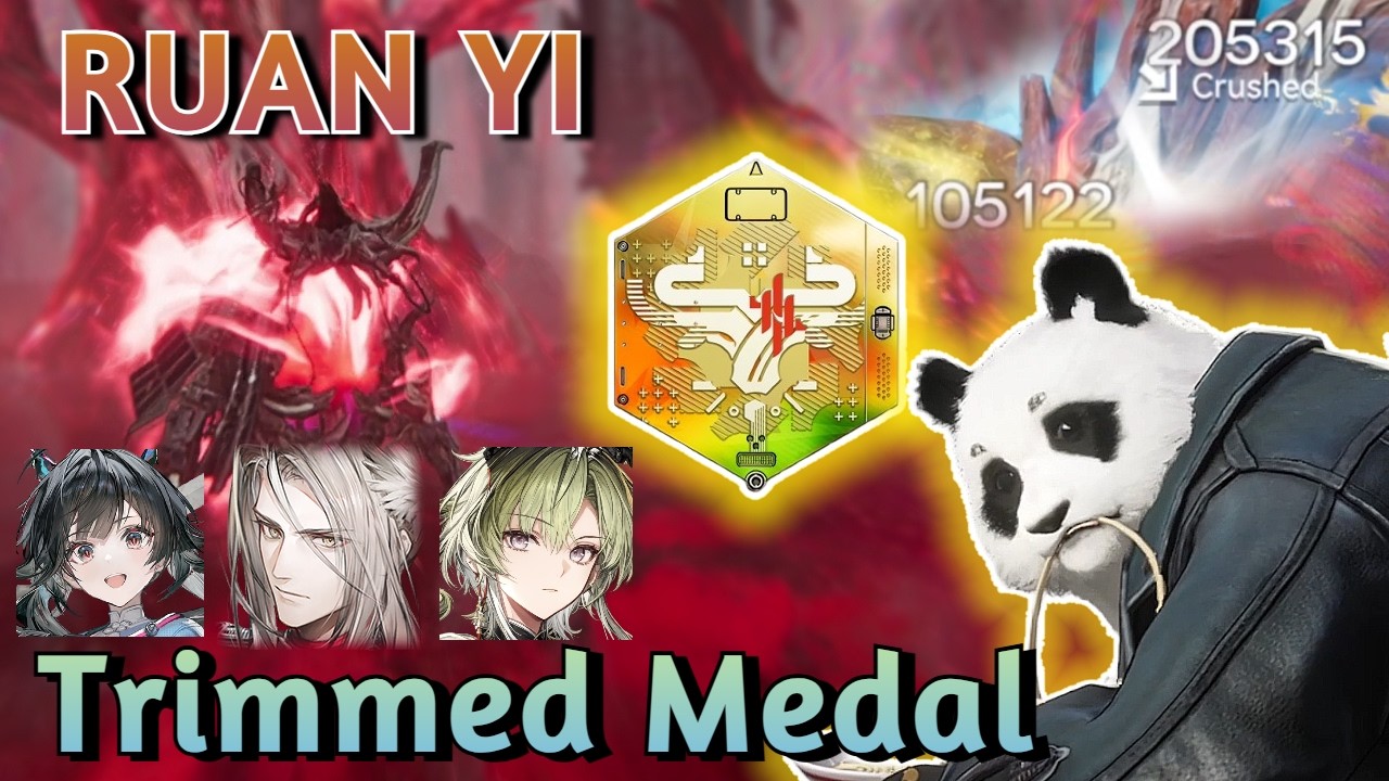 (No Food Buff ) Da Pan and Friends vs Ruan Yi Trimmed Medal (F2P Account) | Arknights Endfield