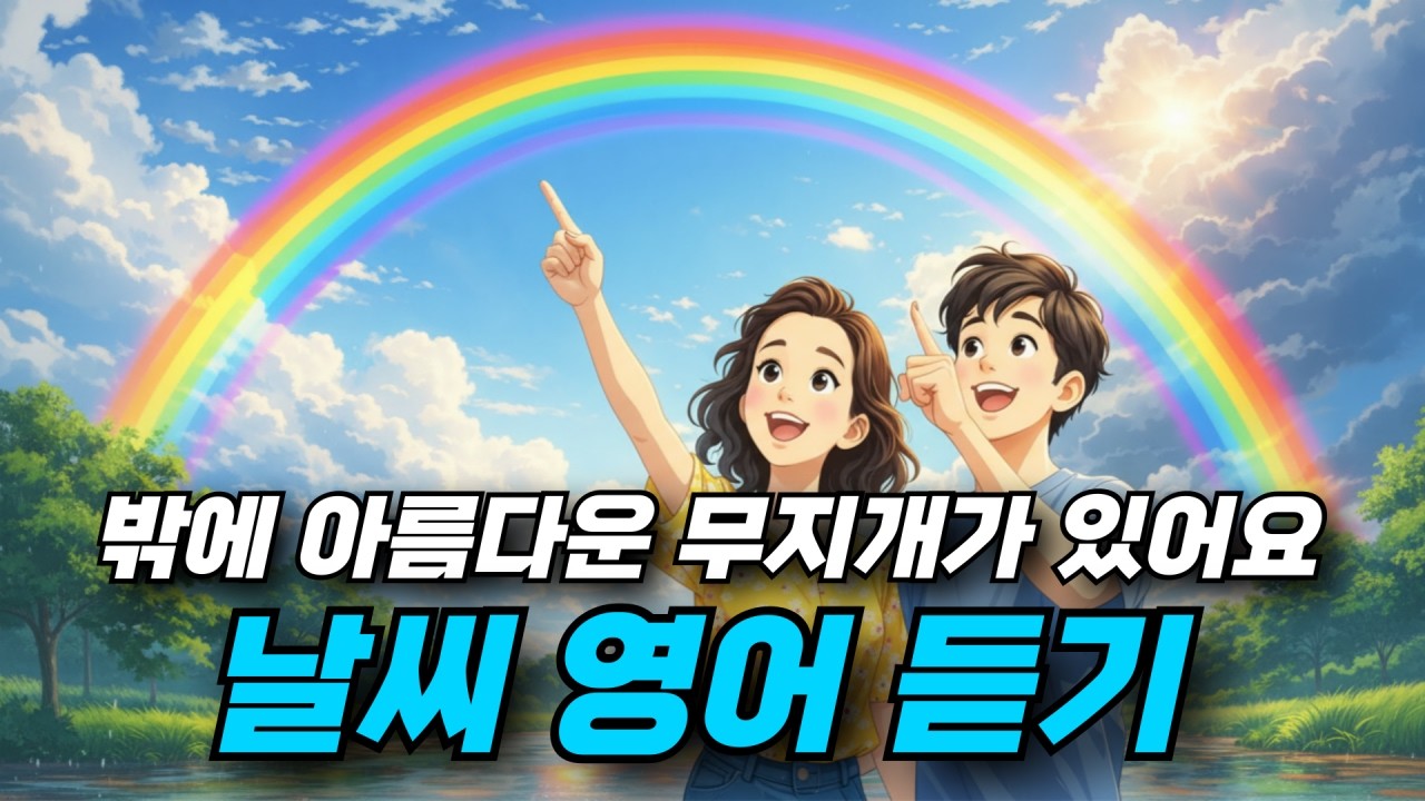 닐씨 영어 듣기 - 밖에 아름다운 무지개가 있어요 ☔☀️🌈