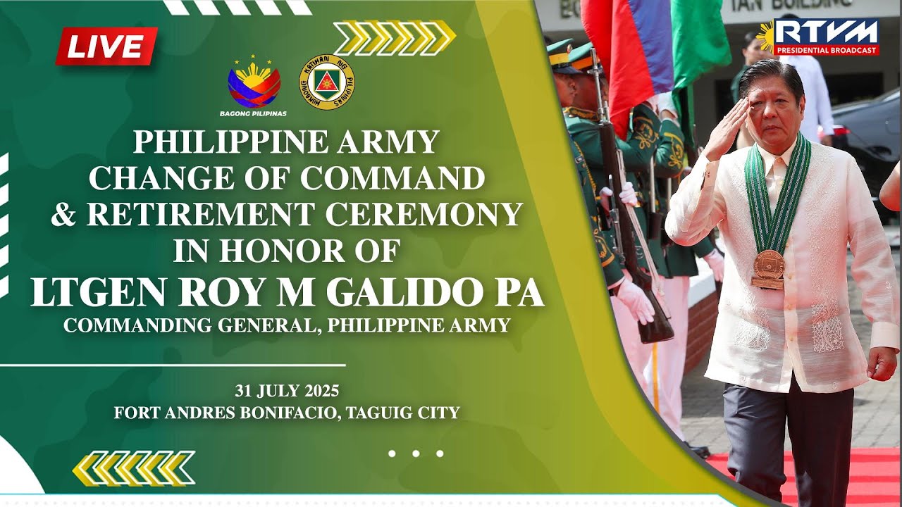 67th Philippine Army Change of Command and Retirement Ceremony