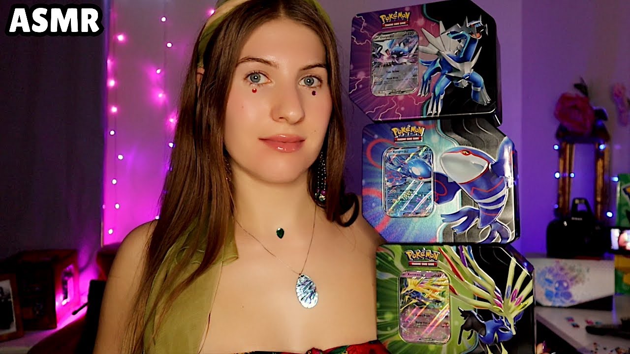 ASMR #Pokemon Ouverture POKEBOX LÉGENDES AZUR KYOGRE, DIALGA & XERNEAS 💙💤