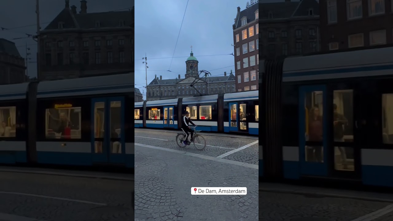 Exploring Dam Square: The Heart of Amsterdam 🇳🇱 #TravelVlog #AmsterdamGuide #exploreeurope