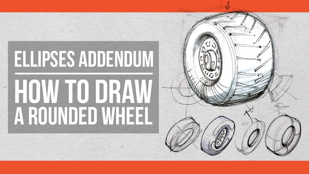 How to draw a rounded wheel