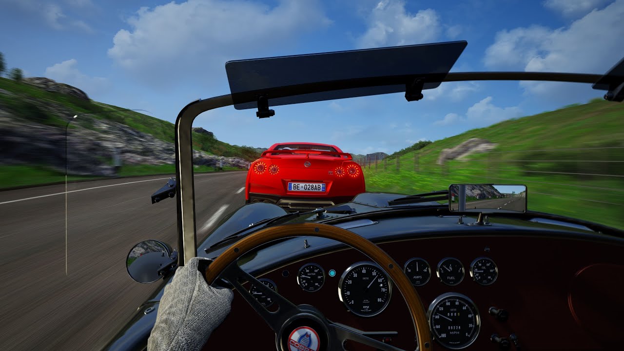 Shelby Cobra vs Nissan GT-R at Scottish Highlands / Assetto Corsa gameplay (AC)