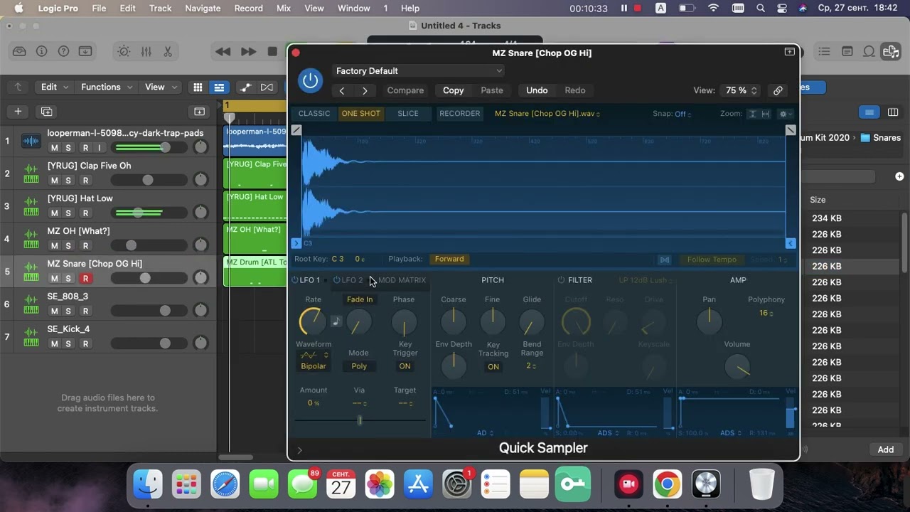 КАК ЛЕГКО НАПИСАТЬ БИТ В LOGIC PRO X