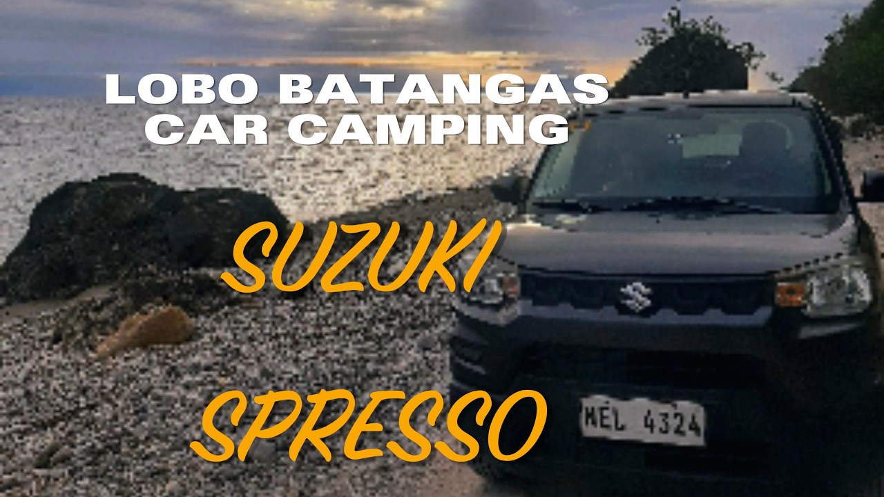 Lobo batangas, Car Camping by the beach with Suzuki Spresso.