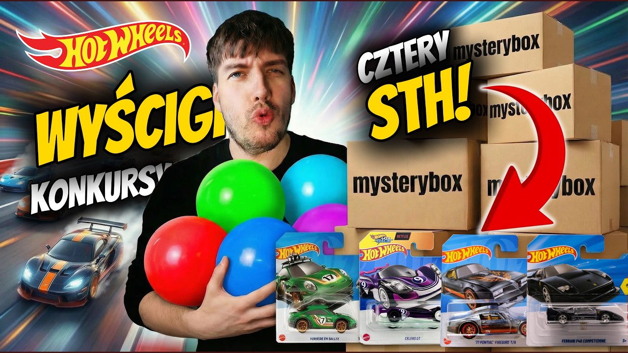 Ferrari F40 Hot Wheels STH w Mysteryboxie *konkursy na targi modeli*