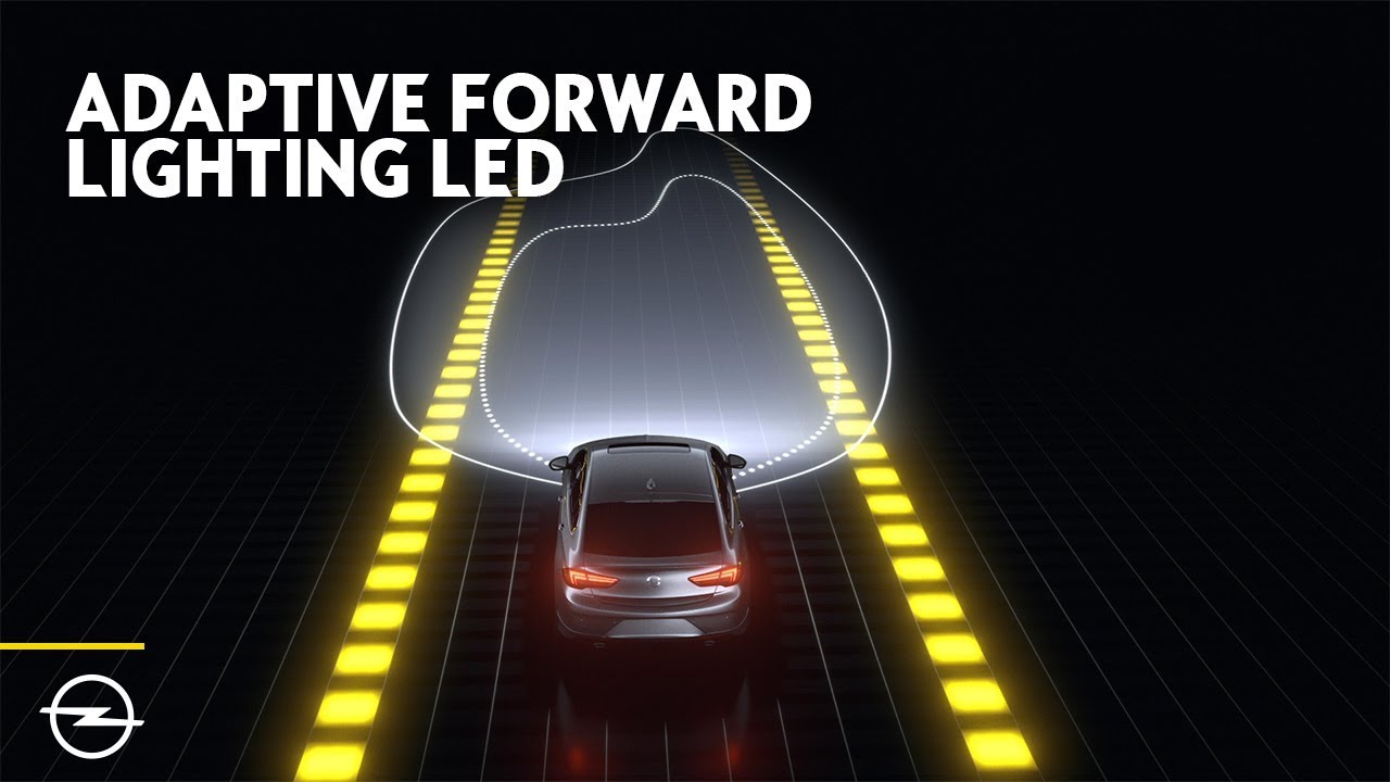 Особенности Opel: Адаптивное переднее освещение, светодиодные фары (AFL)