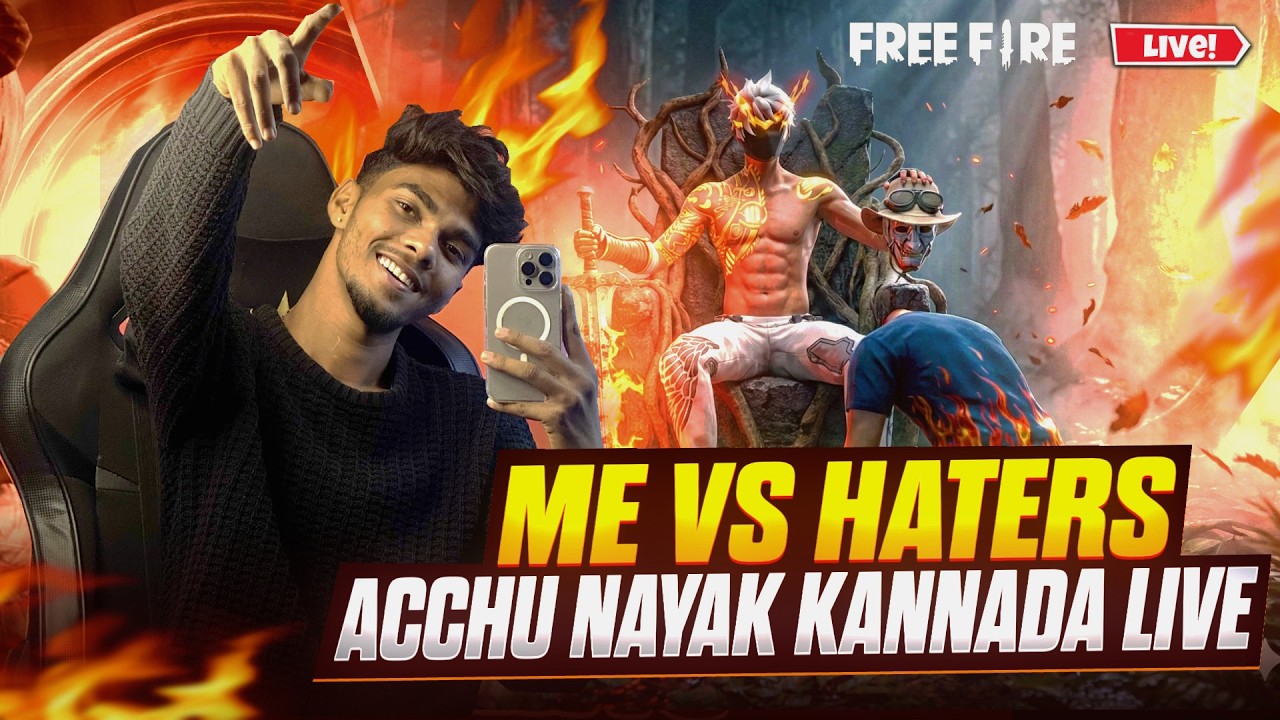 ACCHU NAYAK  LIVE STREAMING IN YOUTUBE | FREE FIRE KANNADA