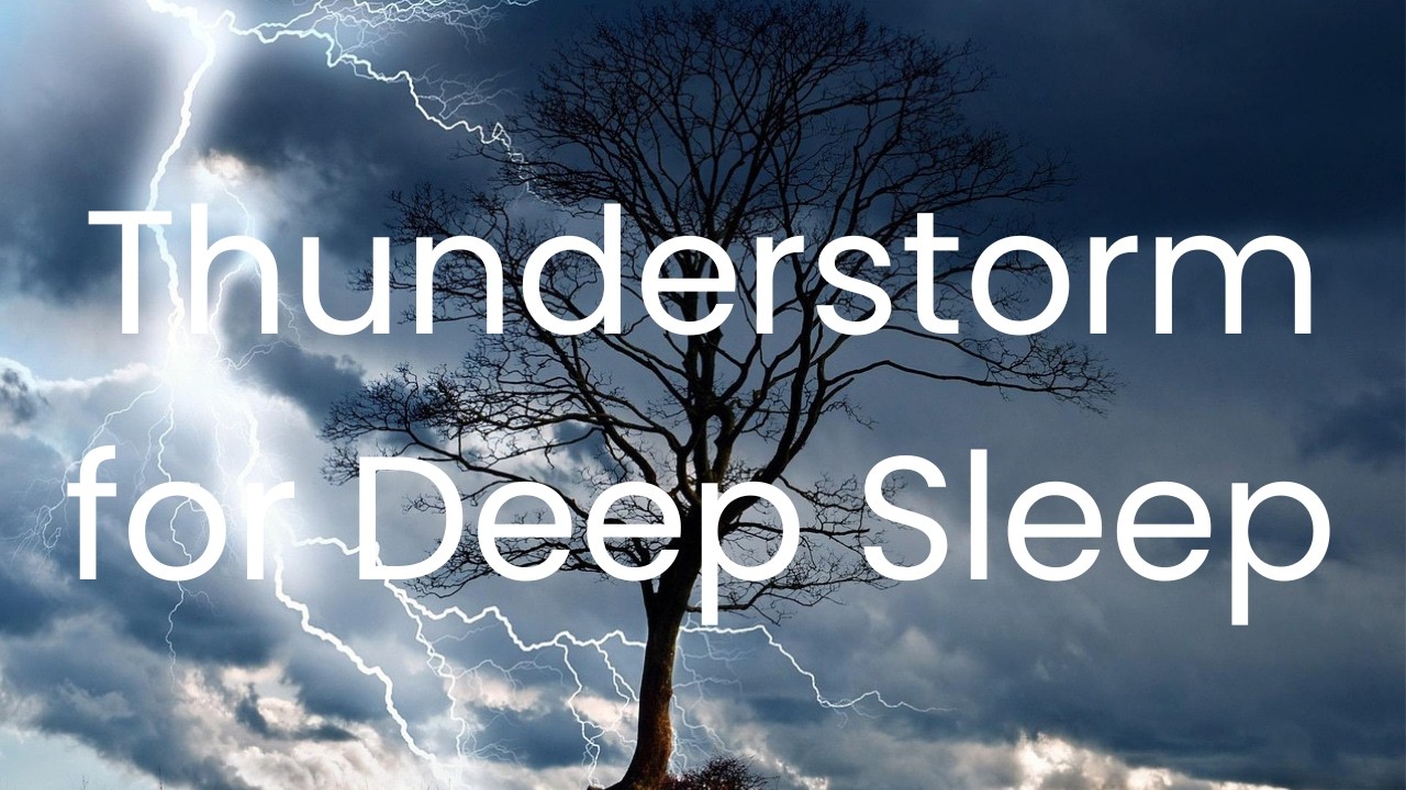 Thunderstorm Sounds for Deep Sleep | Heavy Rain & Distant Thunder