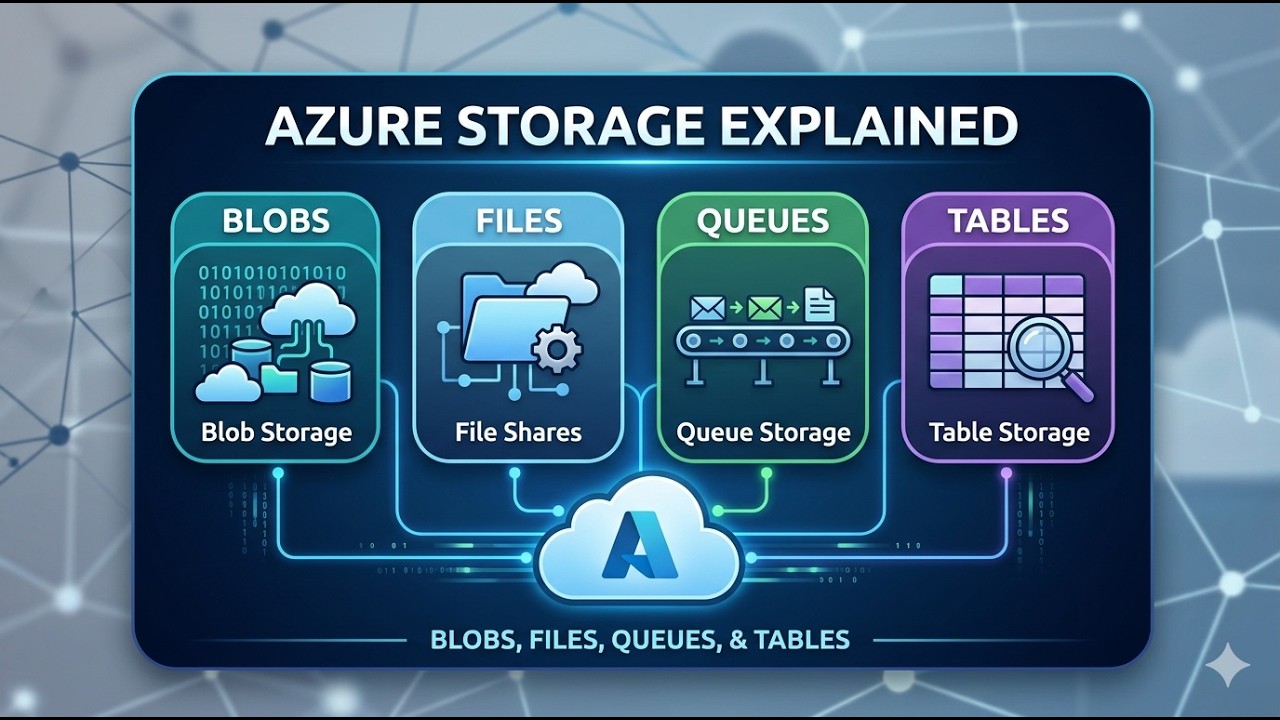 Azure Storage Explained: Blobs, Files, Queues, and Tables