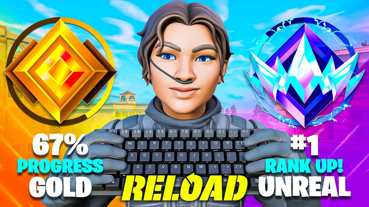 Gold to Unreal Solo SPEEDRUN.. (Fortnite Reload)