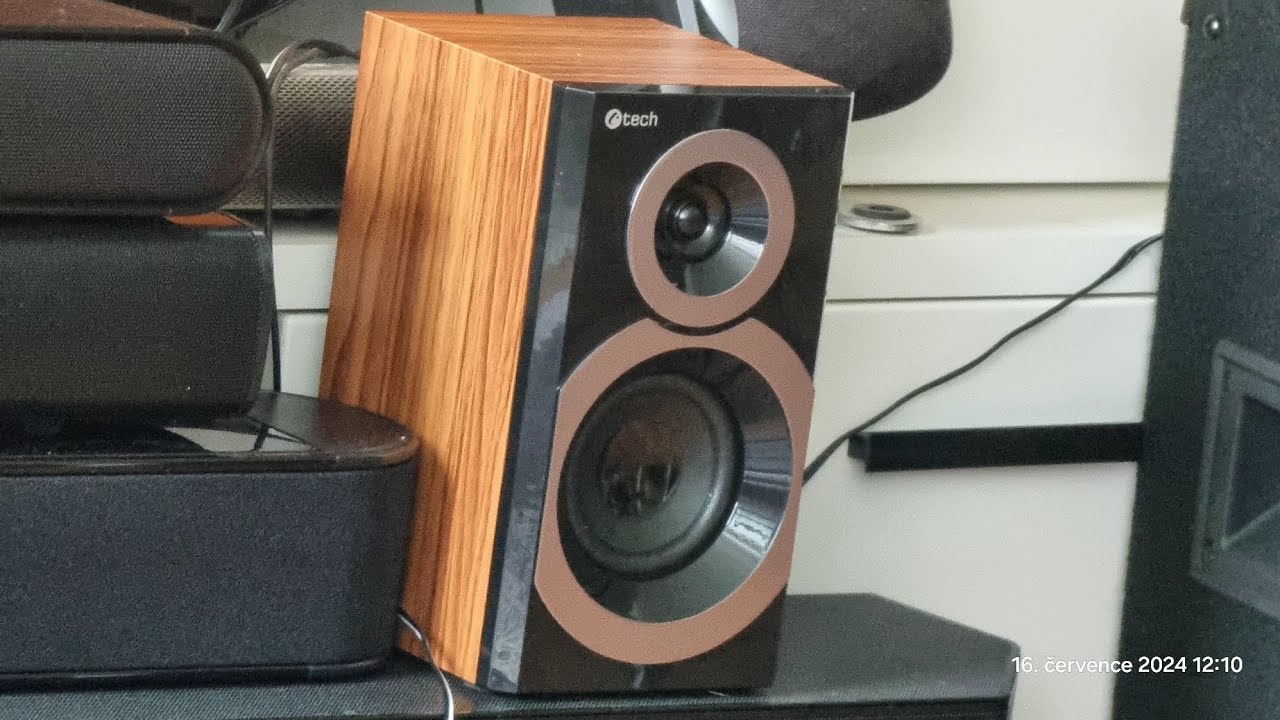 zvuk stereo reproboxů 20W C-TECH SPK-310WD, 70-22000Hz, 2.35kg