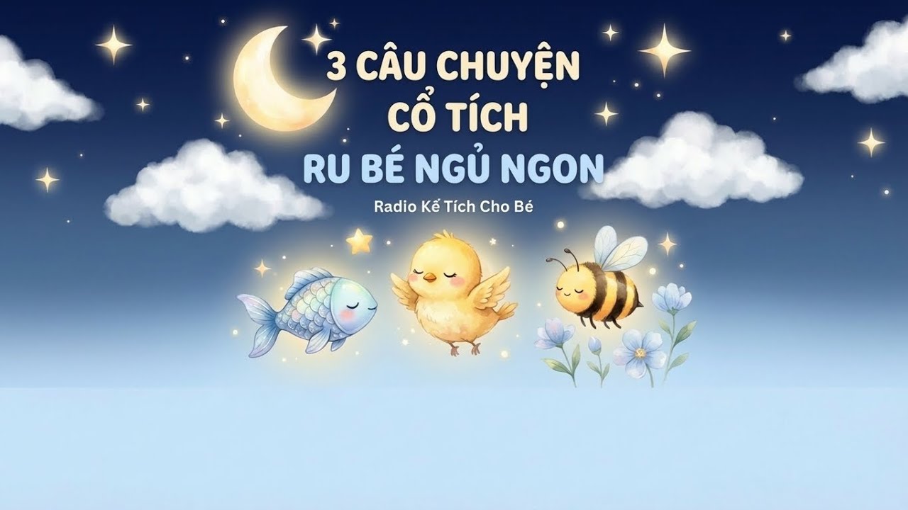 3 Câu Chuyện Ngủ Ngon Cho Bé | Cá Nhỏ, Chim Nhỏ, Ong Nhỏ | 30 Phút Ru Ngủ ✨