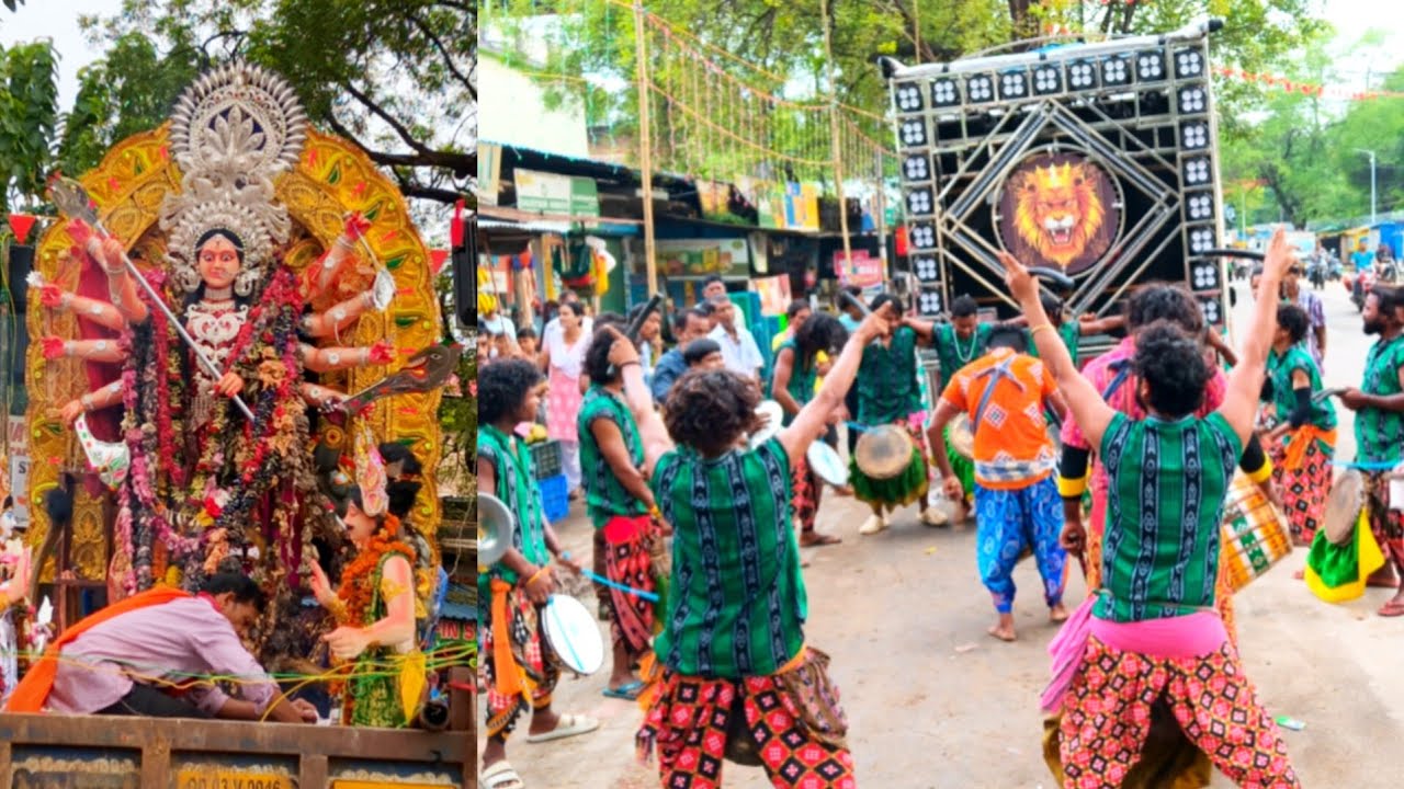 Palace line Balangir durga puja procession 2025 Vlog video 