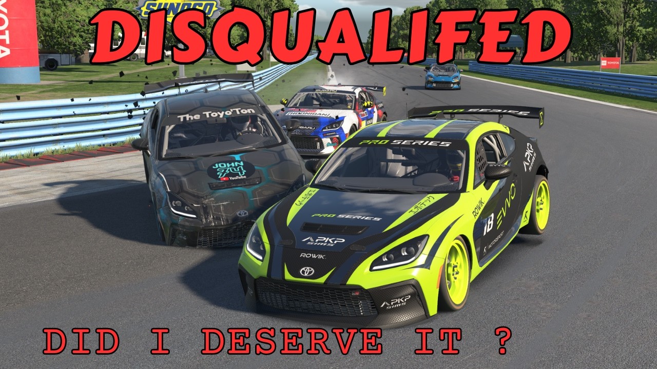 iRacing GR Cup Fixed Watkins Glen 2026 Season 1 Week 12 - No track limits racing.